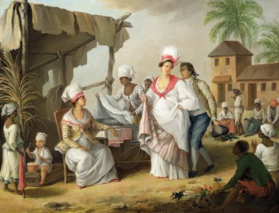 Linen Market, Roseau, Dominica, c.1780 by Agostino Brunias